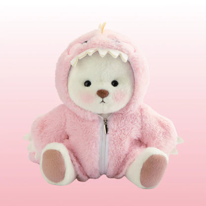 Puffi™ Dino Rosado| Adorable Osito Echo a Mano