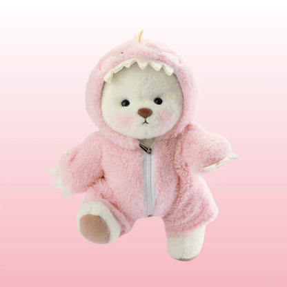 Puffi™ Dino Rosado| Adorable Osito Echo a Mano